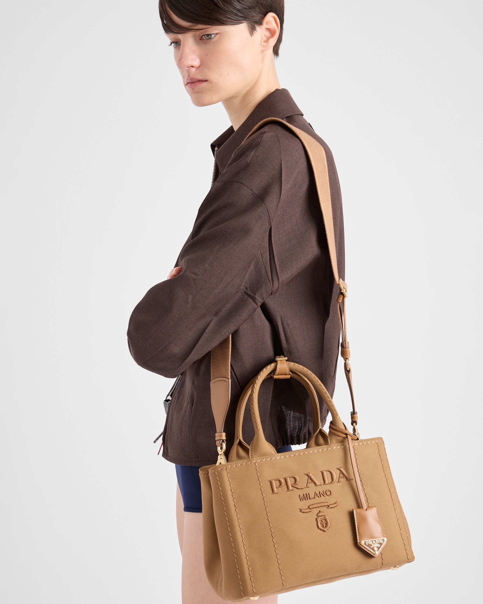 Prada Jardinière small cotton canvas handbag - Image 2